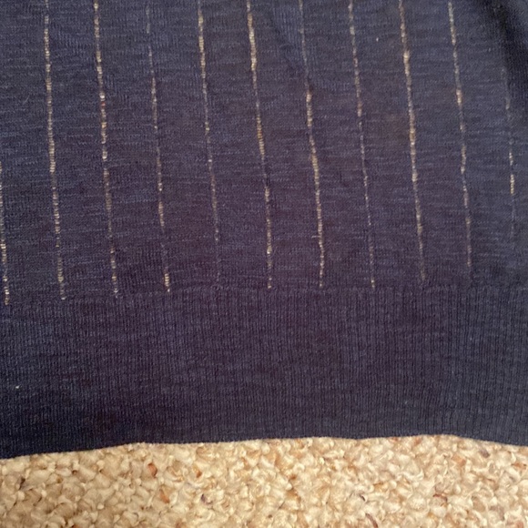 Navy Sleeveless Sweater - Picture 8 of 8